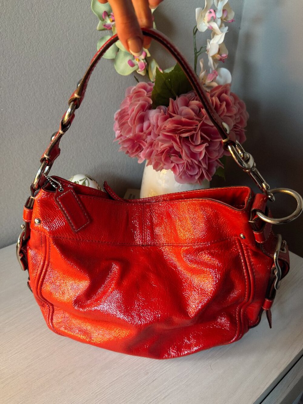Vintage Coach Leather Shoulder Bag